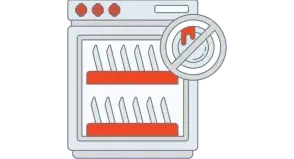 Niedokładnie myje naczynia